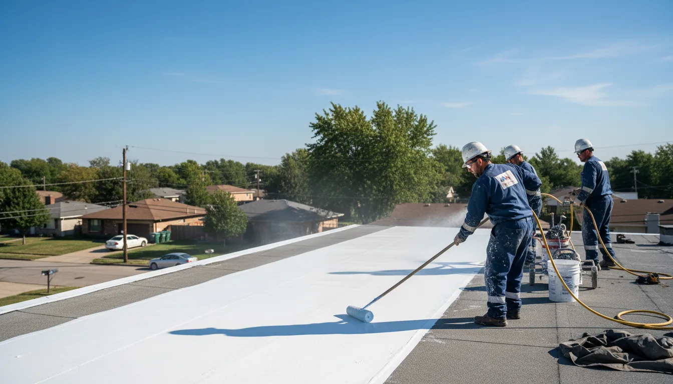 Commercial roof coating in Crocker, MO near me